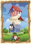 Star Spangled Birdhouse