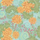 Flower Fantasy Yellow-Turquoise