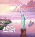 Statue of Liberty Sunset