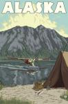 Alaska Plane Lake Campsite