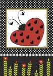 Ladybug Valentine Flag