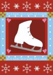 Let It Snow Ice Skate Flag