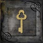 Grunge Gold Crown Key