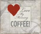 Decorative Pattern Love Coffee
