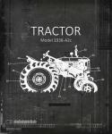 Industrail Farm Tractor Blue Print BW4