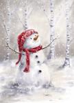 Snowman in Wood