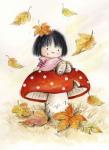 Girl on Mushroom