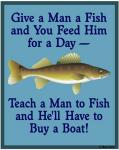 Give Teach Fish Boat