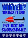 Winter Bring It Snowmobile