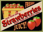 Strawberries Crate Label
