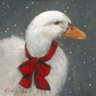 Goose Red Xmas Bow