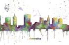 Columbus Ohio Skyline Multi Colored 1