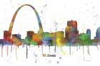 Gateway Arch St Loius Missouri Skyline Multi Colored 1