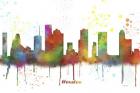 Houston Texas Skyline Multi Colored 1