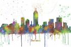 Indianapolis Indiana Skyline Multi Colored 1