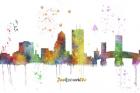 Jacksonville Florida Skyline Multi Colored 1