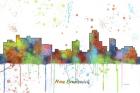 New Brunswick New Jersey Skyline Multi Colored 1