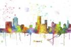 Newark New Jersey Skyline Multi Colored 1