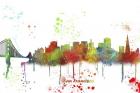 San Francisco California Skyline Multi Colored 1