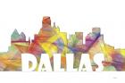 Dallas Texas Skyline Multi Colored 2