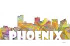 Phoenix Arizona Skyline Multi Colored 2