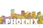 Phoenix Arizona Skyline Multi Colored 2