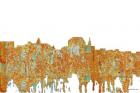 Augusta Maine Skyline - Rust