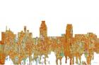 Camden New Jersey Skyline - Rust