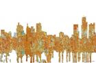 Detroit Michigan Skyline - Rust