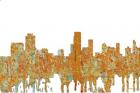 Newark New Jersey Skyline - Rust