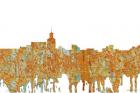 Santa Fe New Mexico Skyline - Rust