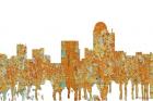 Winston-Salem North Carolina Skyline - Rust