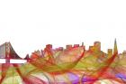 San Francisco California Skyline  Summer Swirl-