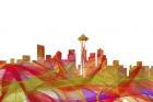 Seattle Washington Skyline - Summer Swirl