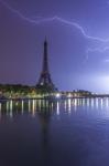Lightening Over the Eiffel
