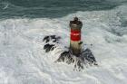 Phare Des Pierres Noires Dans La Tempete