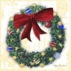 Pine Wreath With Red Ribbon