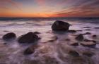 Rocks On Silky Water