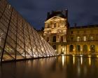 Ornate Glass and Masonry at the Louvre