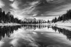 Alpine Reflection BW