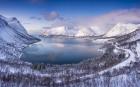 Viewpoint over Bergsfjord - Panorama