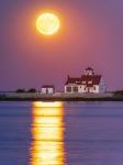 Wood Island Moonrise - Vertical