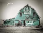 Teal Green Luna Barn