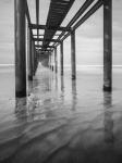 Muelle en Acapulco BW