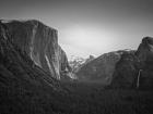Tunnel View BW 2
