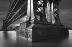 Manhatan Bridge Column Bw Flat