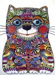 Colorful Happy Cat