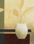 Leaves and White Vase