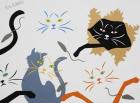 Cats on Gray