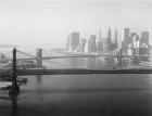 Brooklyn Bridge and Manhattan Bridge Aerial